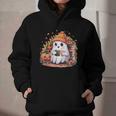 Cute Ghost Drinking Coffee Halloween Reading Book Retro Graphic Youth Hoodie Cute Ghost Drinking Coffee Halloween Reading Book Retro Graphic Youth Hoodie