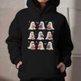 Cute Ghost Reading Book Lovers Halloween Ghost Graphic Youth Hoodie