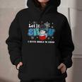 Cute Snowman Let It Snow I Have Books Reader Graphic Youth Hoodie