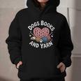 Dogs Books And Yarn Crocheting Graphic Youth Hoodie