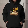 Dragon Fantasy Book Lover Bookish Reader Bookworm Wildflower Graphic Youth Hoodie