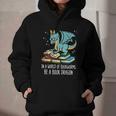 Be A Dragon Read Reading Book Librarian Men Women Kids Graphic Youth Hoodie