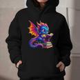 Dragon Reading a Book Bookworm Book Lover Graphic Youth Hoodie Dragon Reading a Book Bookworm Book Lover Graphic Youth Hoodie