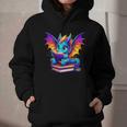 Dragon Reading a Book Bookworm Book Graphic Youth Hoodie