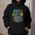 Dragon Reading Colorful Fantasy Book Lover Graphic Youth Hoodie Dragon Reading Colorful Fantasy Book Lover Graphic Youth Hoodie