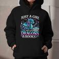 Dragon Reading Just A Girl Who Loves Dragons And Books Graphic Youth Hoodie Dragon Reading Just A Girl Who Loves Dragons And Books Graphic Youth Hoodie