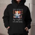 Easily Distracted By Coffee Cats And Books Graphic Youth Hoodie Easily Distracted By Coffee Cats And Books Graphic Youth Hoodie