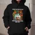 Easily Distracted By Dragons Books Cats Fantasy Book Lover Graphic Youth Hoodie Easily Distracted By Dragons Books Cats Fantasy Book Lover Graphic Youth Hoodie
