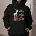 Easily Distracted By Goats And Books Goats And Book Reading Graphic Youth Hoodie