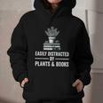 Easily Distracted By Plants & Books Plant Book Lover Graphic Youth Hoodie