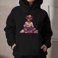 Educated Melanin Queen Afro Women Reading Book History Graphic Youth Hoodie