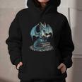 Fantasy Dragon Reading Magical Book Lover Halloween Vibes Graphic Youth Hoodie