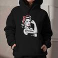 Female Librarian Rosie Riveter Book Guardian Woman Graphic Youth Hoodie