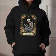 Floral Tarot Card The Reader Skeleton Reading Book Graphic Youth Hoodie Floral Tarot Card The Reader Skeleton Reading Book Graphic Youth Hoodie