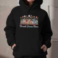 Flourish Dream Thrive Floral Books For Book Lovers Graphic Youth Hoodie