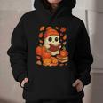 Ghost Reading Book Lovers Autumn Fall Halloween Graphic Youth Hoodie