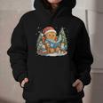 Gingerbread Reading Book Lovers Christmas Bookworm Librarian Graphic Youth Hoodie