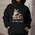 Girls Books I Do What I Want Calico Cat Lover Graphic Youth Hoodie Girls Books I Do What I Want Calico Cat Lover Graphic Youth Hoodie