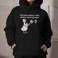 Goose Reading 67 Six Seven Meme Teacher Book Lover Graphic Youth Hoodie