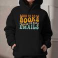 Groovy Born To Read Books Forced To Read Emails Reading Graphic Youth Hoodie