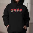 Heart Reading Books Valentine Teacher Library Book Lover Graphic Youth Hoodie