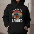 I'm With The Banned Stack Of Books Vintage Sunset Retro Graphic Youth Hoodie I'm With The Banned Stack Of Books Vintage Sunset Retro Graphic Youth Hoodie