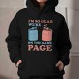 I'm So Glad We'Re On The Same Page Book Lover Writer Graphic Youth Hoodie