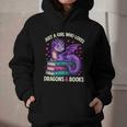 Just a Girl Who Loves Dragons And Books Reading Graphic Youth Hoodie Just a Girl Who Loves Dragons And Books Reading Graphic Youth Hoodie