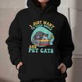 I Just Want To Read Books And Pet Cats Cat Book Lovers Graphic Youth Hoodie I Just Want To Read Books And Pet Cats Cat Book Lovers Graphic Youth Hoodie
