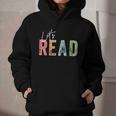 Let's Read Book Nerd Reading Book Lover Librarian Teacher Graphic Youth Hoodie