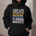 LGBTQ Quote Live Life Like A Banned Rainbow Book Graphic Youth Hoodie