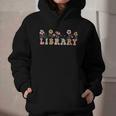 Library Book Lover School Librarian Reading Floral For Women Graphic Youth Hoodie
