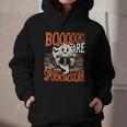 Library Halloween Book Lover Ghost With Books Graphic Youth Hoodie