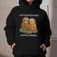 Life Is Better With Sloths And Books Cute Sloth Lover Graphic Youth Hoodie Life Is Better With Sloths And Books Cute Sloth Lover Graphic Youth Hoodie