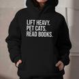 Lift Heavy Pet Cats Read Books Gym Workout Weight Lifter Graphic Youth Hoodie Lift Heavy Pet Cats Read Books Gym Workout Weight Lifter Graphic Youth Hoodie