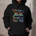 Literacy Justice For All Stop Book Banning Protect Librarian Graphic Youth Hoodie Literacy Justice For All Stop Book Banning Protect Librarian Graphic Youth Hoodie