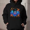 Little Ghost Coffee Tee Spooky Season Ghost Reading Book Graphic Youth Hoodie