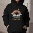 Take a Look It's In a Book Vintage Reading Teacher Rainbow Graphic Youth Hoodie
