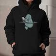 Manatee Reading Book Bookworm Manatees Ocean Animal Lover Graphic Youth Hoodie