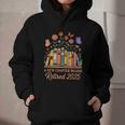 A New Chapter Begins Retired 2025 Books Flowers Graphic Youth Hoodie