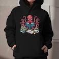 Octopus Reading Book Coffee Lover Bookaholic Bookworm Reader Graphic Youth Hoodie