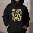 Peace Love Books Librarian Teacher Life Book Library Graphic Youth Hoodie