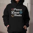 Peace Love Books Read Book Reading Librarian Across America Graphic Youth Hoodie Peace Love Books Read Book Reading Librarian Across America Graphic Youth Hoodie