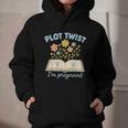 Plot Twist I'm Pregnant Literary Pregnancy Announcement Book Graphic Youth Hoodie Plot Twist I'm Pregnant Literary Pregnancy Announcement Book Graphic Youth Hoodie