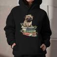 Pug Dog Reading Book Coffee Read Books Be Kind Stay Weird Graphic Youth Hoodie
