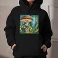 Rabbit Reading Book Under Large Mushroom Easter Bandana Graphic Youth Hoodie Rabbit Reading Book Under Large Mushroom Easter Bandana Graphic Youth Hoodie