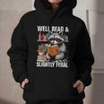 Well Read & Slightly Feral Raccoon Book Lover Graphic Graphic Youth Hoodie