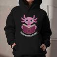 I Read Banned Books Axolotl Reading Graphic Youth Hoodie