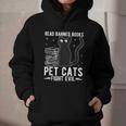 Read Banned Books Pet Cats Fight Evil Read Banned Books Graphic Youth Hoodie