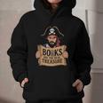 Read Book Reader Library Reading Librarian Pirate Bookworm Graphic Youth Hoodie